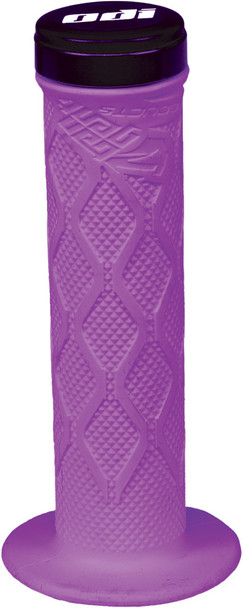 Tangent Mini Lock-On Grips Purple W/Black Alloy Clamp 100Mm 16-2201Pu