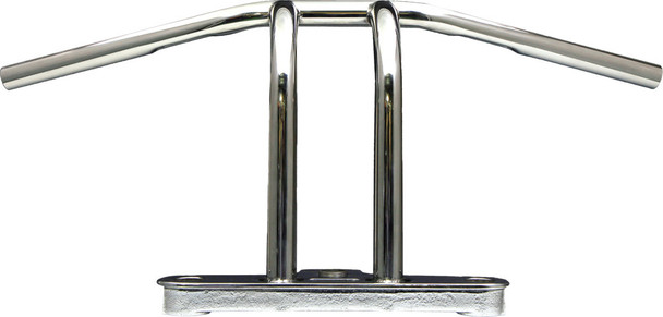 West-Eagle Pullback Riser Bar Stainless / 1Inch / W/ Dimple 789
