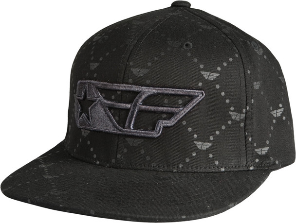 Fly Racing F-Star Hat Black L/X 351-0140L