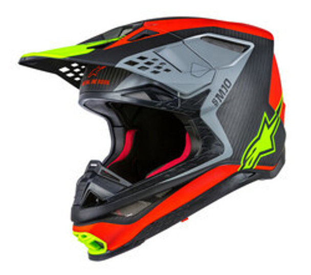 Alpinestars Anaheim 1 M-10 Helmet Red/Black/Yellow Sm 8301919-317-S