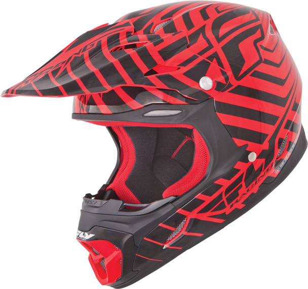 Fly Racing Three.4 Sonar Helmet Red/Black X 73-3642X