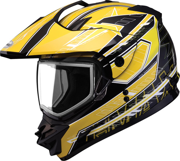 Gmax Gm-11S Snow Sport Helmet Nova Black/Yellow/White 2X G2112238 Tc-4