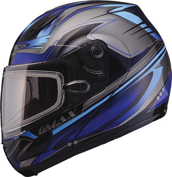 Gmax Gm-44S Modular Helmet Semcoe Blue/Silver/Black 2X G6443218