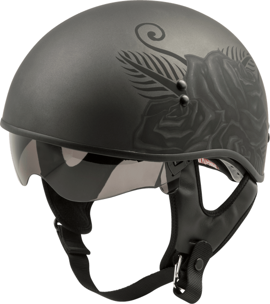 Gmax Gm-65 Half Helmet Devotion Naked Matte Black 2X G1652228