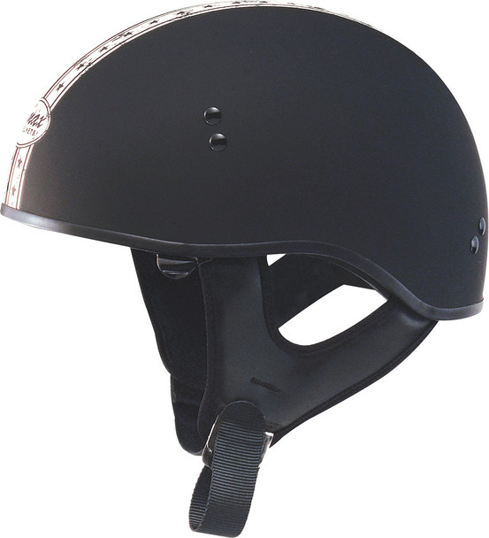 Gmax Gm-65 Half Helmet Dual Naked Matte Black/Antique White Lg G1652076