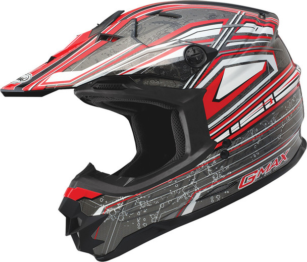 Gmax Gm-76X Bio Helmet Red/White/Black X G3768207 Tc-1