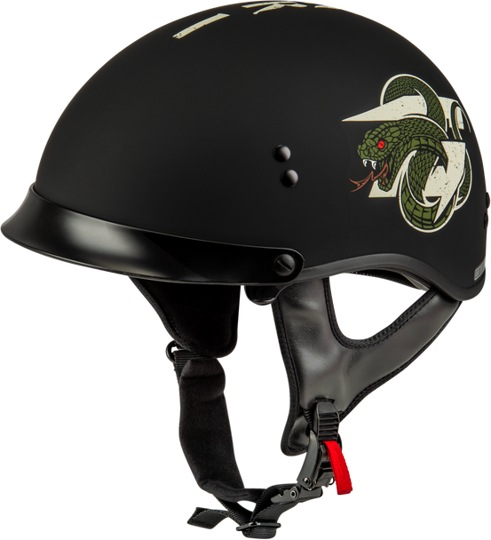 Gmax Hh-65 Drk1 Helmet W/ Peak Matte Black/Bone Sm H965121044