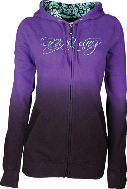 Fly Racing Ombre Zip Hoody Purple/Black S 358-0049S