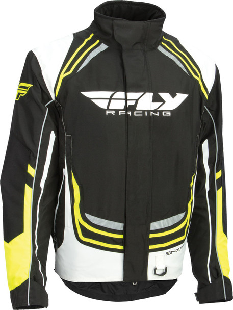 Fly Racing Snx Pro Jacket Black/White/Hi-Vis 2X 470-40242X