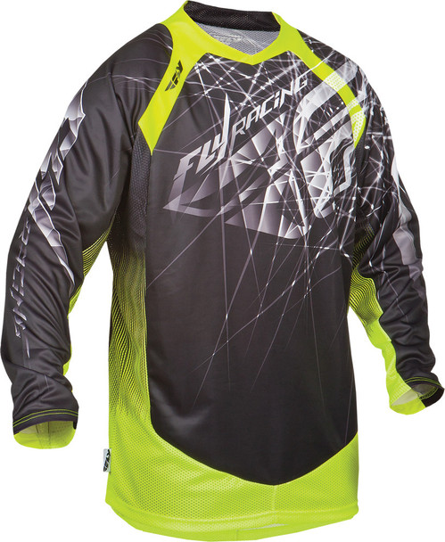 Fly Racing Evolution 2.0 Spike Jersey Black/Hi-Vis Yx 368-220Yx