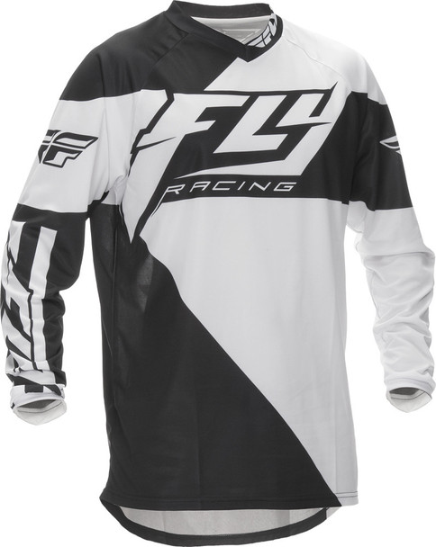 Fly Racing F-16 Jersey Black/White 5X 369-9205X