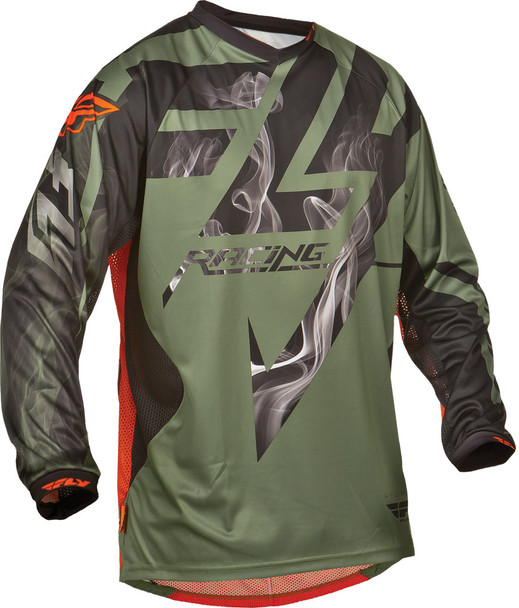 Fly Racing Lite Hydrogen Jersey Green/Orange S 368-728S