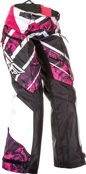 Fly Racing Women'S Kinetic Over-Boot Pant Pink/White Sz 0/2 369-65404