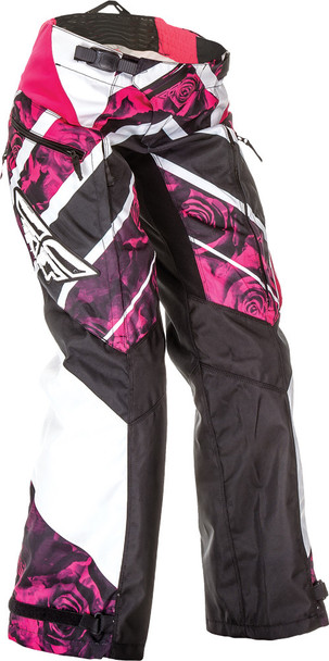 Fly Racing Women'S Kinetic Over-Boot Pant Pink/White Sz 11/12 369-65409