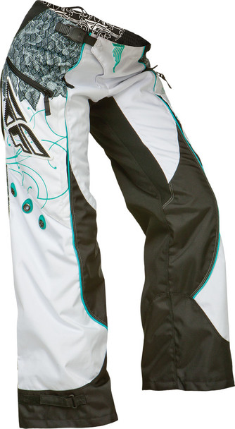 Fly Racing Women'S Kinetic Over-Boot Pant Teal/White Sz 5/6 368-63406