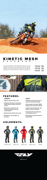 Fly Racing Kinetic Mesh Racewear Banner 2020 Banner-2020Mesh