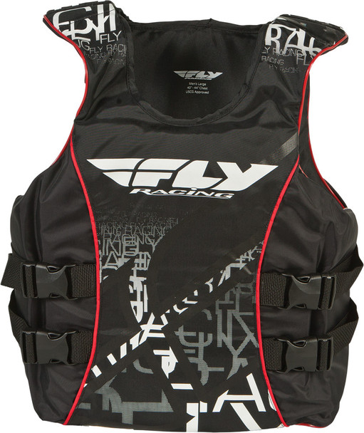 Fly Racing Pullover Life Vest Black/White L 62242783 Lg Black