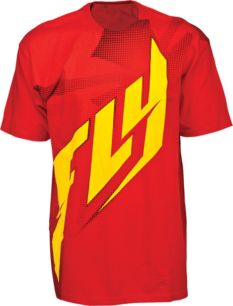 Fly Racing Halftone Tee Red/Yellow S 352-0292S