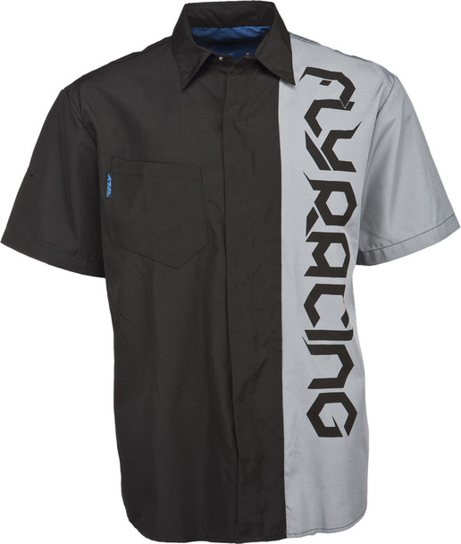 Fly Racing Pit Shirt Black/Grey S 352-6120S