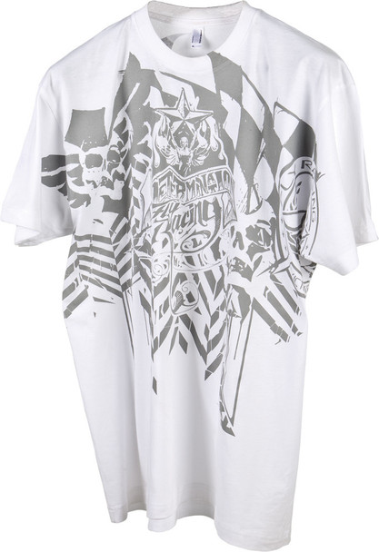 Fly Racing Tee Chaos Wht Sm Chaos White S