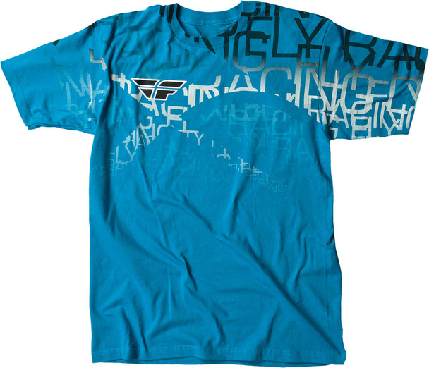 Fly Racing Wire Tee Turquoise L 352-0268L