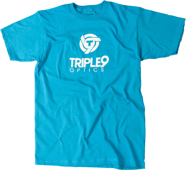 Triple 9 Logo Tee Turquoise Md 37-2721M