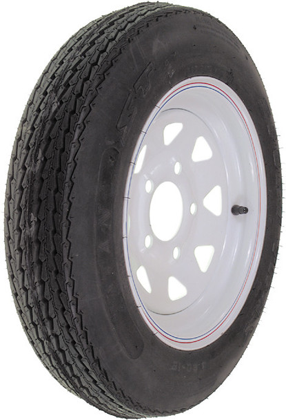 Itp Trailer Spare Tire W/5 Hole Wh Eel 5.3X12" White 6-Ply 607481