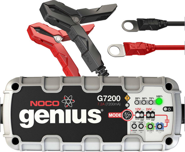 Noco Genius Ultrasafe Smart Battery Charger 12V & 24V 7.2A G7200