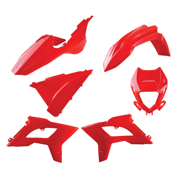 Polisport Restyle Kit W/Mask Beta Red 91075