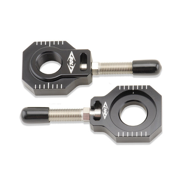 Bolt Chain Adjuster Blocks Black Husq/Ktm Chad-Ktm.Bk