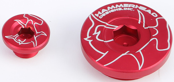 Hammerhead Engine Plugs Red Kx250F '11-13 Kx450F '09-13 32-0342-00-10