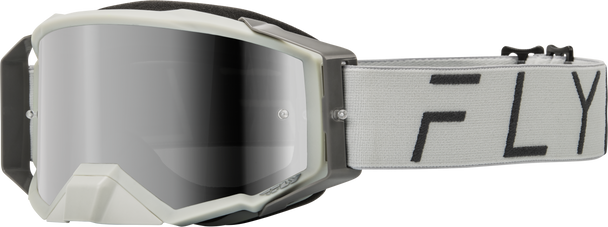 Fly Racing Zone Pro Goggle Grey W/ Grey Mirror/Smoke Lens 37-51910