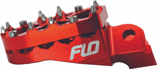 Flo Motorsports Pro Series Foot Peg Risers Orange 13Mm Fpeg-790Org