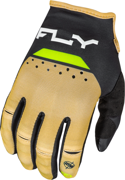 Fly Racing Youth Kinetic Reload Gloves Khaki/Black/Hi-Vis Ym 377-512Ym