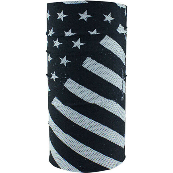 Balboa Motley Tube Fleece Lined Black & White Flag Tf091