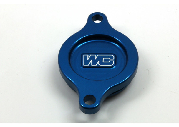 Works Oil Filter Cover Blue Suz 27-160