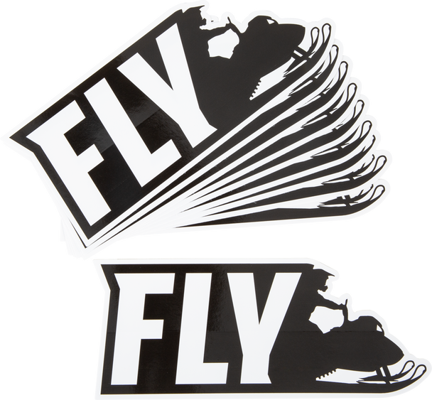 Fly Racing Fly Snow 2021 Sticker - 10/Pk 8" Rider Sticker New- 8"