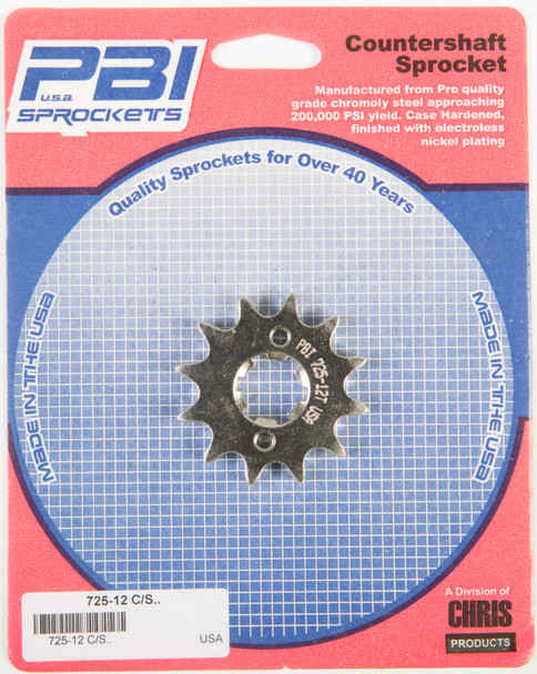 Pbi Front Cs Sprocket Steel 12T-428 Yam 725-12