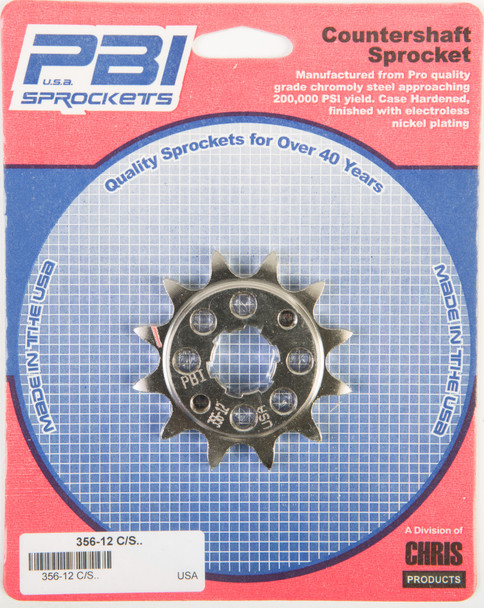 Pbi Front Cs Sprocket Steel 12T-520 Hon 356-12