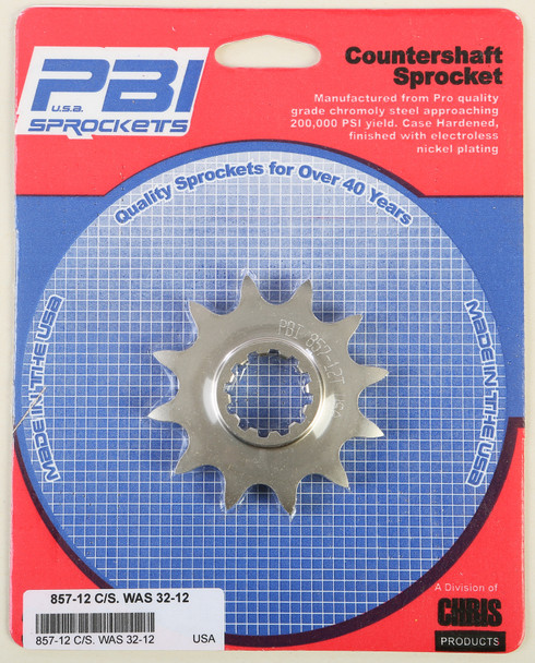 Pbi Front Cs Sprocket Steel 12T-520 Hus/Husq 857-12