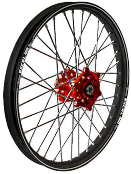 Dubya Rear Wheel 1.85 X 19 Red Hub Black Rim 56-3152Rb