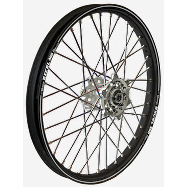 Dubya Rear Wheel 2.15 X 19 Silver Hub Black Rim 56-3119Sb