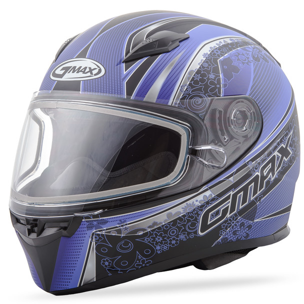 Gmax Ff-49 Full-Face Elegance Snow Helmet Matte Black/Purple Xs G2492593 Tc22