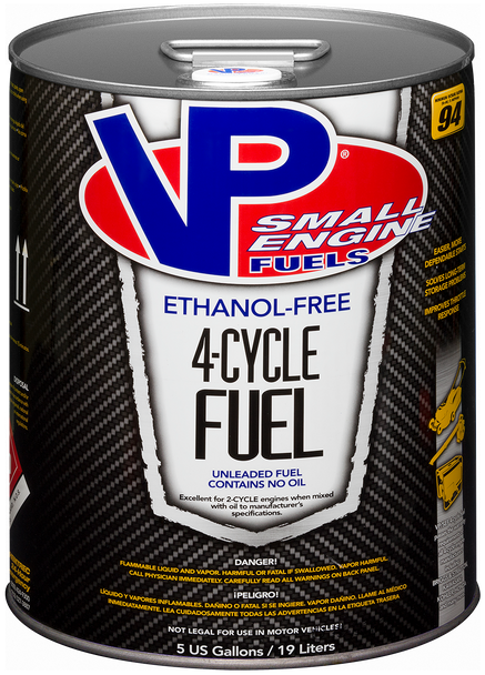 Vp Racing Sef94 Vp Fuel 5 Gal Etho-Free Small Engine 4-Cycle Fuel 6202