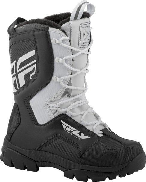 Fly Racing Marker Boots Black/White Sz 13 361-97413