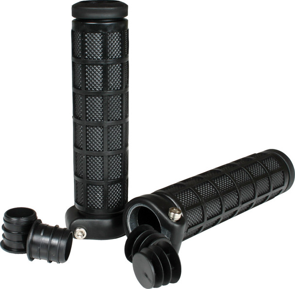 Fly Racing Grip-Lock Grips Black/Black 01120731-Old