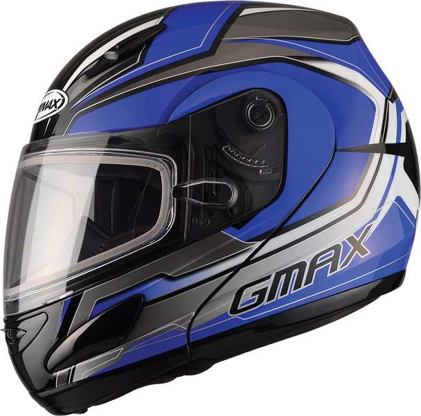 Gmax Gm-44S Modular Helmet Glacier Blue/Silver/Black 3X G6444219 Tc-2