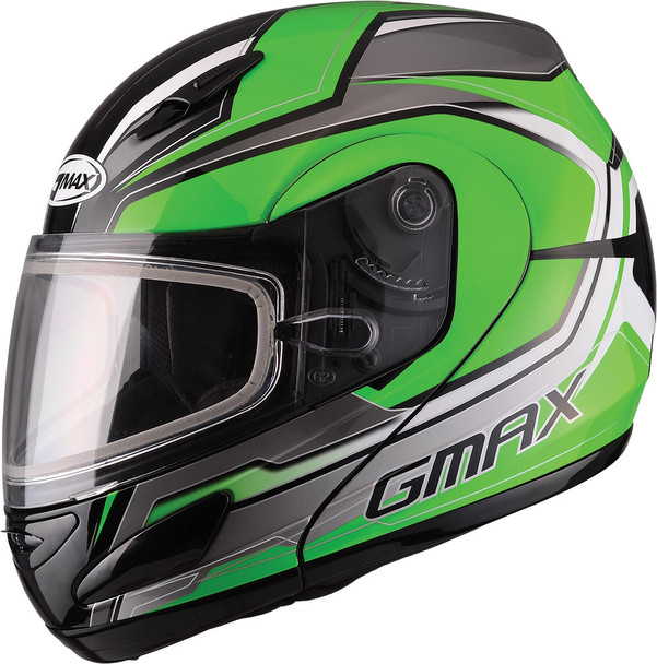 Gmax Gm-44S Modular Helmet Glacier Green/Silver/Black M G6444225 Tc-3