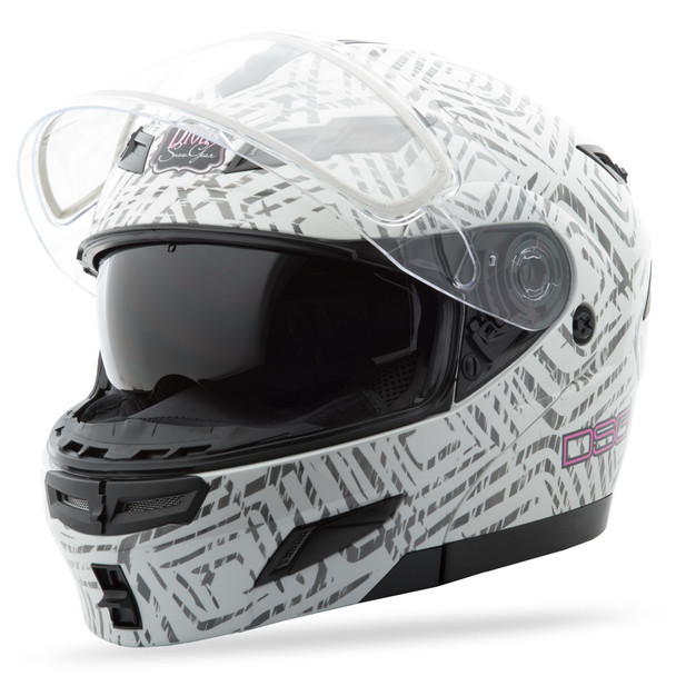 Gmax Gm-54S DSG Aztec Helmet White Lg 2548406