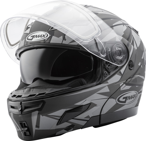 Gmax Gm-54S Modular Scribe Snow Helmet Matte Black/Grey 2X G2549028